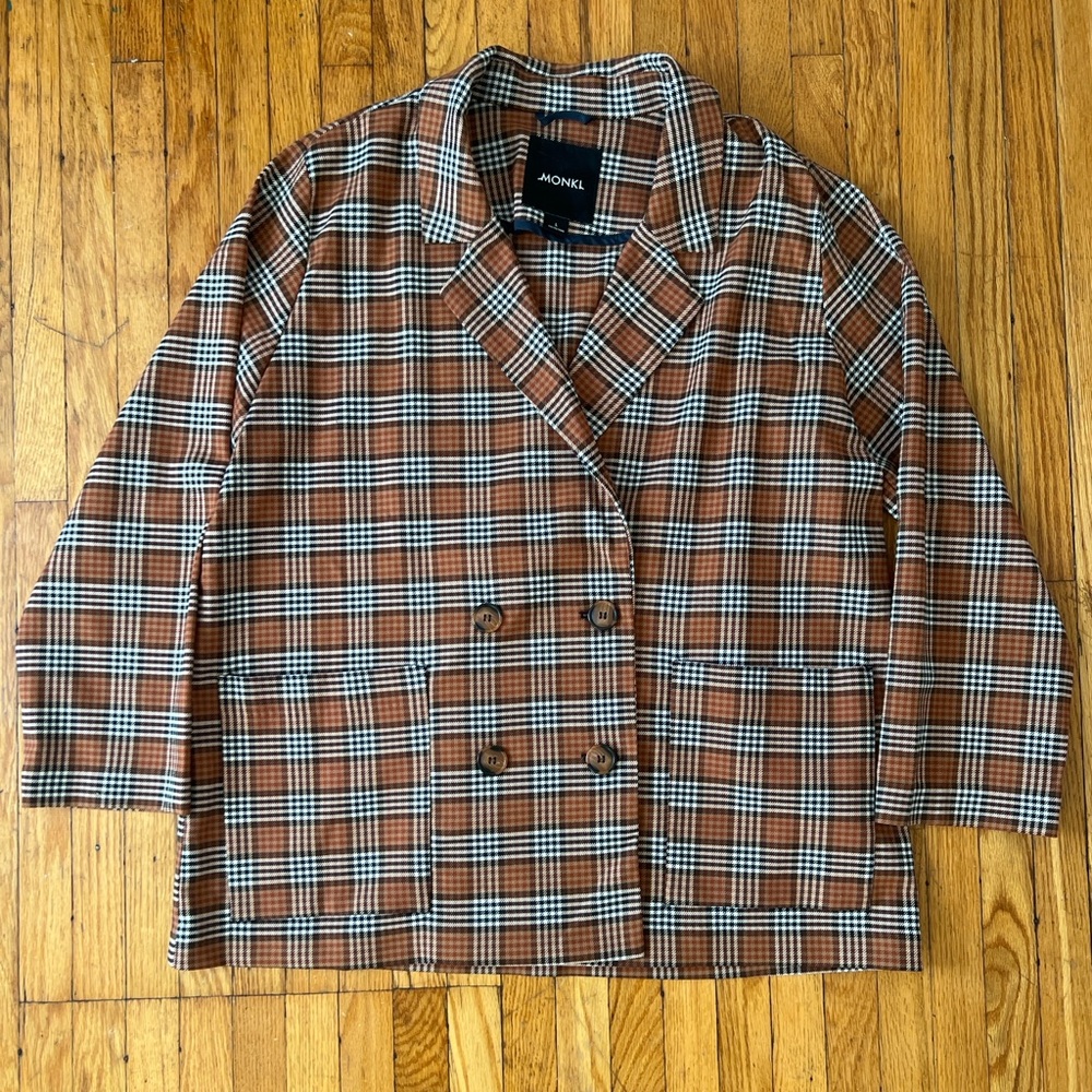 Brand New Monki Plaid Blazer • Boxy Fit